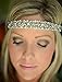 Rhinestone Beaded Headband with Metallic Beads and Elastic Fashion Hair Accessory
