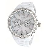 GUESS White Bracelet Watch
