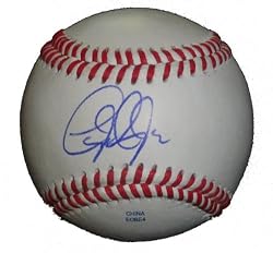 Baltimore Orioles Taylor Teagarden Autographed ROLB Baseball, Texas Rangers, Proof Photo