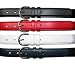 Genuine Leather Womens Dress Belt in Basic Colors by CTM