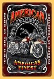 11x17 American Biker Motorcycle Vintage Metal Sign