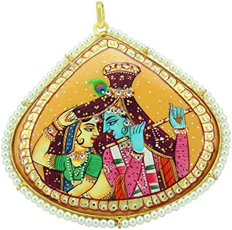Supershine Radha Krishna Painting Exclusive Pendant Fashion Jewelry 72716