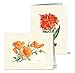 Note Card Cafe All Occasion Greeting Cards with Aqua Blue Envelopes | 36 Pack | 6 Unique Vintage Flowers Designs | Blank Inside, Glossy Finish | Great for Sending Notes, Gifts, Bulk