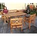Gartentisch Tisch CROSS, 72x150x85cm, Hartholz Akazie (wie Teak), wetterfest