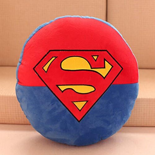 Cartoon Anime Movie Figure Design Round Cuddle Pillow Plush Pillow (Superman)