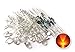 microtivity IL113 5mm Clear Orange LED w/Resistors (Pack of 30)