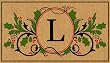 Monogram Holiday Coir Mat - L Monogram Holiday Coir Mat - L