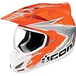 Icon Salvo Hi-Viz Men's Variant Street Motorcycle Helmet - Orange