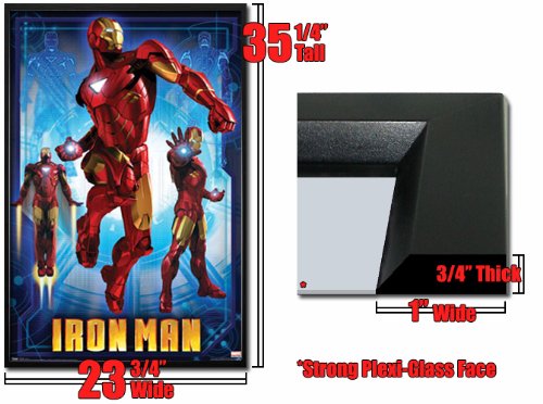 Framed Iron Man 2 Poster Mark Vi Movie Art Fr 6252