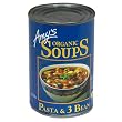 Amy's Organic Pasta & 3 Bean Soup, 14.1-Ounce Cans (Pack of 12)