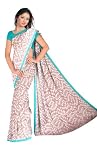Sarees - COTTON BLEND PRINTED SAREE - NAZAKATH RAMA BORDER