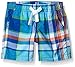 Crazy 8 Boys' Baby Blue Plaid Pull-On Short