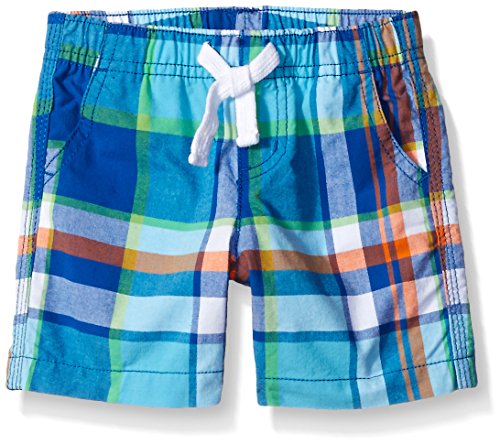 Crazy 8 Boys' Baby Blue Plaid Pull-On Short