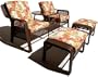 Strathwood Anacapa Resin Wicker Two-Seater Arm Chair and Ottoman Set