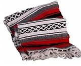 Authentic 6' x 5' Mexican Siesta Blanket (Assorted Colors)