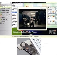 Technaxx IMP One - Internet Media Player (Internet Radio/TV-Player und Rekorder, Plug und Play) silber