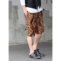 今季トレンドのレオパードを全面にデザイン◆【LUKA&jean/ルカジーン】豹柄イージーパンツ/ショートパンツ/ハーフパンツ◆1742