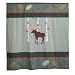 Patch Magic 72-Inch by 72-Inch Moose Cz Shower Curtain