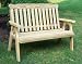4' Straightback Garden Bench