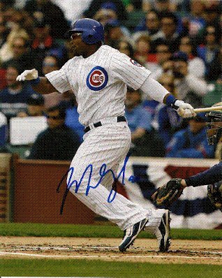 Autographed/Hand Signed Marlon Byrd Chicago Cubs 8x10 Photo