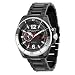 Mens Charles Hubert Black-plated Stainless Silver title=