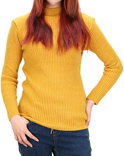 LOVELYHEART Women's Van Paula Pullover-Sweater Free Size Mustard