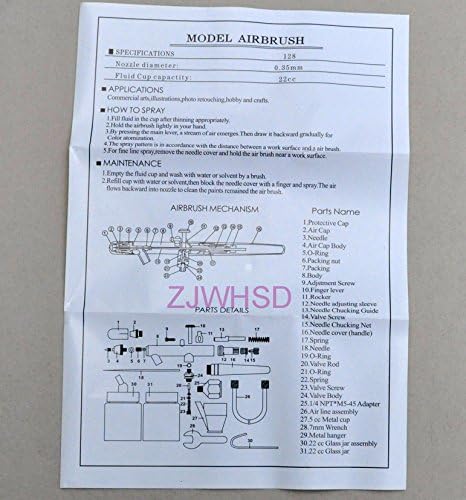 Dual Action Drawing Siphon Bottom Airbrush Paint Spray Kit Set Tattoo Craft Art [dshwjz]