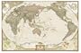 World Executive, Pacific Centered Wall Map (tubed)