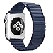 top4cus Apple Watch Band 42mm Leather Loop with Adjustable Magnetic Closure iWatch Band Replacement Bracelet Strap for Apple Watch 42mm Model Series 1 and Series 2 - Blue