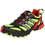 adidas Men's Kanadia TR Running Shoe,Slime/Black/Red,6.5 M