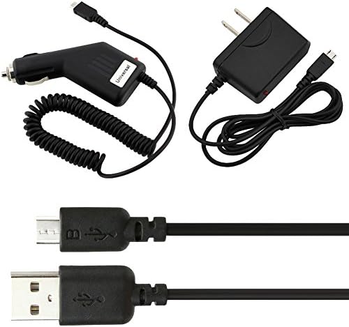 EZOPower 10ft Micro-USB 2in1 Sync and Charge USB Data Cable + 2x Micro USB Charger for Samsung Galaxy S6/ Note Edge/ Note 4/ S5 Active/ S5/ S4/ mini / zoom; HTC, LG, BlackBerry, Motorola, Nokia, Cellphone Smartphone and more
