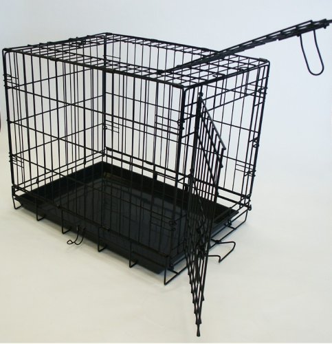 Brand New Foldable 2 Doors Dog Kennel Crate Cage 24x17x20 - DSA24