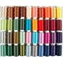 Polyester Embroidery Thread Set - 40 Spools (500 meter spools/40 wt.) - Set B Jewel Colors