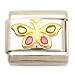Enamel Butterfly Italian Charm Stainless Steel 9mm