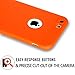 iPhone 6s Plus/6 Plus Case,LoTus[Scratch Resistant ] Jelly Orange Ultra Slim Flexible Soft Rubber TPU Gel Protective Cover perfect fit for iPhone 6 Plus/6s Plus-with Small Gifts-Orange