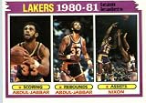 1981/82 Topps Basketball Card # 55 Lakers Team Leaders Los Angeles Lakers In A Protective Display Case!