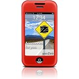 yooZoo Silicone Skin Case for Apple iPhone (1G) 8GB and 16GB, with Screen Protector - Mesa Red