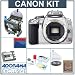 Canon Digital Rebel XTi SLR - Chrome - Refurbished by Canon U.S.A. with 4 GB CF Memory Card, Spare NB-2LH Lithium-Ion Rechargeable Battery, Slinger System Bag Mack 3 Year Extended Warranty, USB 2.0 Compact Card Reader, Professional Lens Cleaning Kit