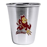 Set of 2 Arizona State Sun Devils Stainless Shot Glass - NCAA College Athletics