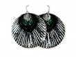 Large 3" Metal Peacock Dangle Earrings Fashion Jewelry