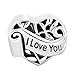 Fit Pandora Charms Silver Plated I Love You Daughter Heart Filigree Charm Bead (4.8-5mm), 0.42