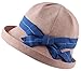 Supergirl Women hat Crimping Brim Linen Cap Sun Hats Summer Topee UPF 50+ Beach Hats
