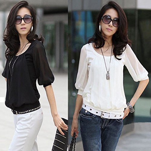 正規品　ブラウス パフ・スリーブストレートジャケット軽やかなシフォンランタンスリーブしわシフォンリボンブラウジング7分袖