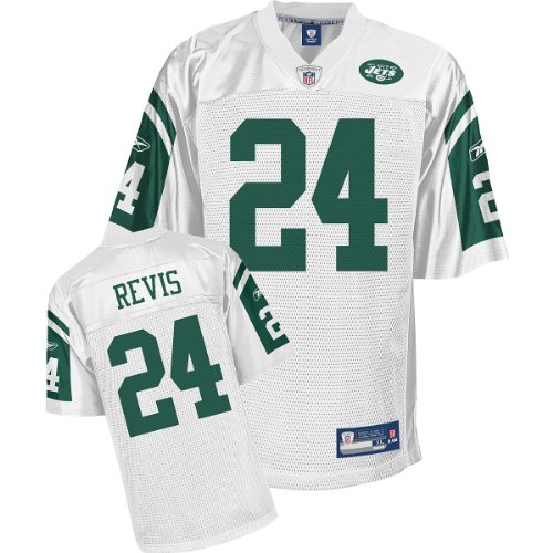 Reebok New York Jets Darrelle Revis Youth Replica White Jersey Medium
