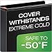 Cardinal 3 Ring Binder, 4 Inch Heavy Duty XtraLife Binder, Locking Slant-D Rings, Crack-Resistant Cover & Spine, ClearVue Covers, Holds 890 Sheets, Black (26341)