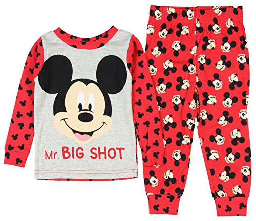Disney Baby Boys' Mickey Mouse 2 Piece Long Sleeve Pajama Sleepwear Set