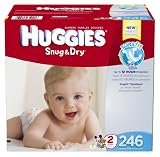 Huggies Snug and Dry Diapers Economy Plus, Size 2, 246 Count