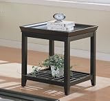 3pcs Contemporary Black Finish Coffee & End Table Set