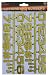 1'' 0 to 9 Number Sets in Pairs with Adhesive