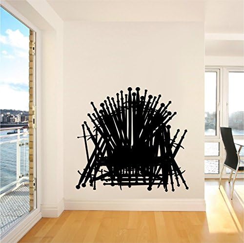 Game of Thrones Iron Throne GOT Vinyl Wall Decal Sticker 42" Tall By Silhouettes Society
